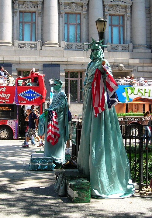 The Statue of Liberty Comes to Life: NIKON COOLPIX L3 1/200 sec f 3.2 Flash: Not Fired 50 The Statue of Liberty Comes to Life