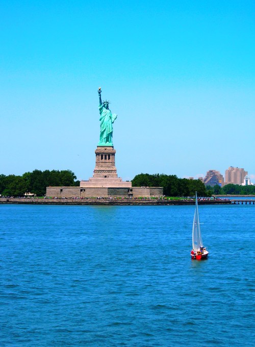 Sailing Under Lady Liberty