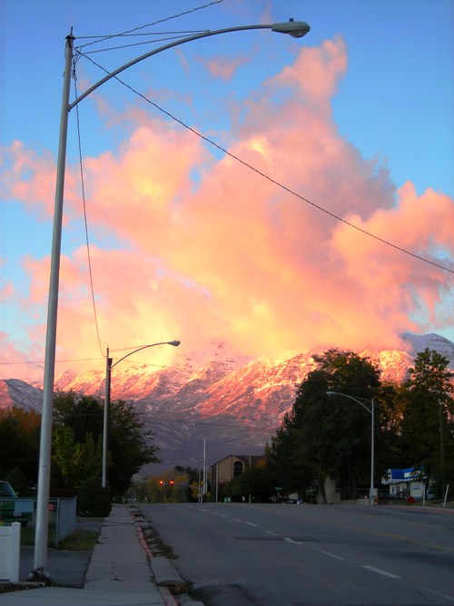 Snowy Timpanogos Sunset