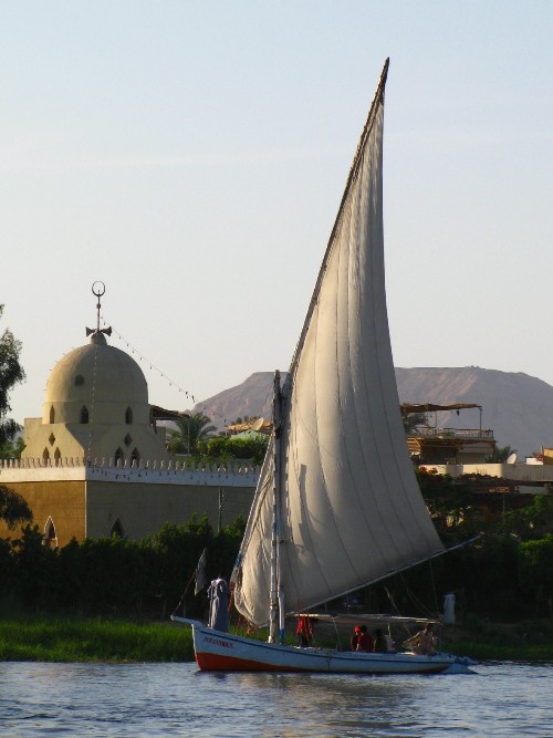 Sailing down the Nile