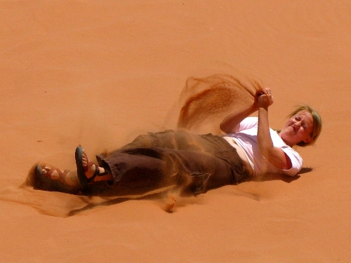 Rolling in the sand: Canon Canon PowerShot SX100 IS 1/1250 sec f 4 Flash: Not Fired 80 Rolling in the sand