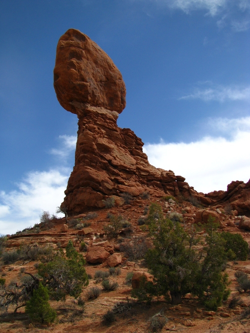 Balancing Rock: Canon Canon PowerShot SX100 IS 1/1250 sec f 3.2 Flash: Not Fired 80 Balancing Rock