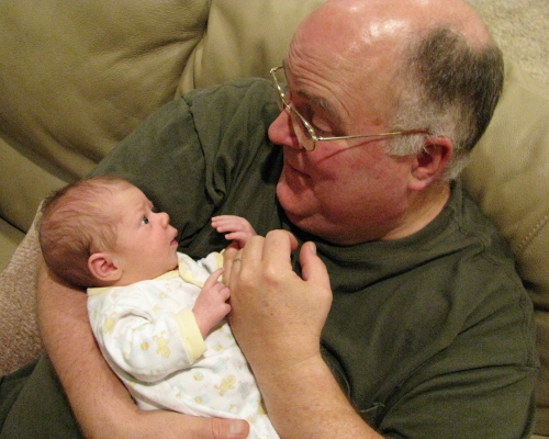 Grandfather and grandaughter