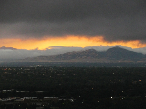 Murky sunset