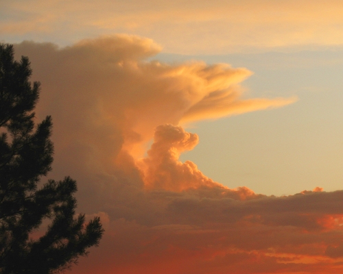 T-storm sunset: Canon Canon PowerShot SX100 IS 1/200 sec f 4 Flash: Not Fired 100 T-storm sunset
