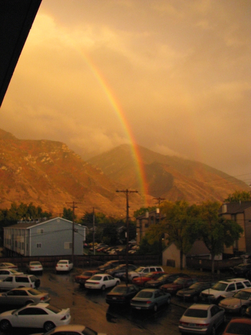 Rainbows over Provo II: Canon Canon PowerShot SX100 IS 1/1000 sec f 2.8 Flash: Not Fired 400 Rainbows over Provo II
