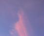 Paint streak on the sky