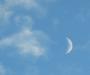 Cloudy moon sky