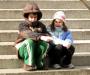 On the steps